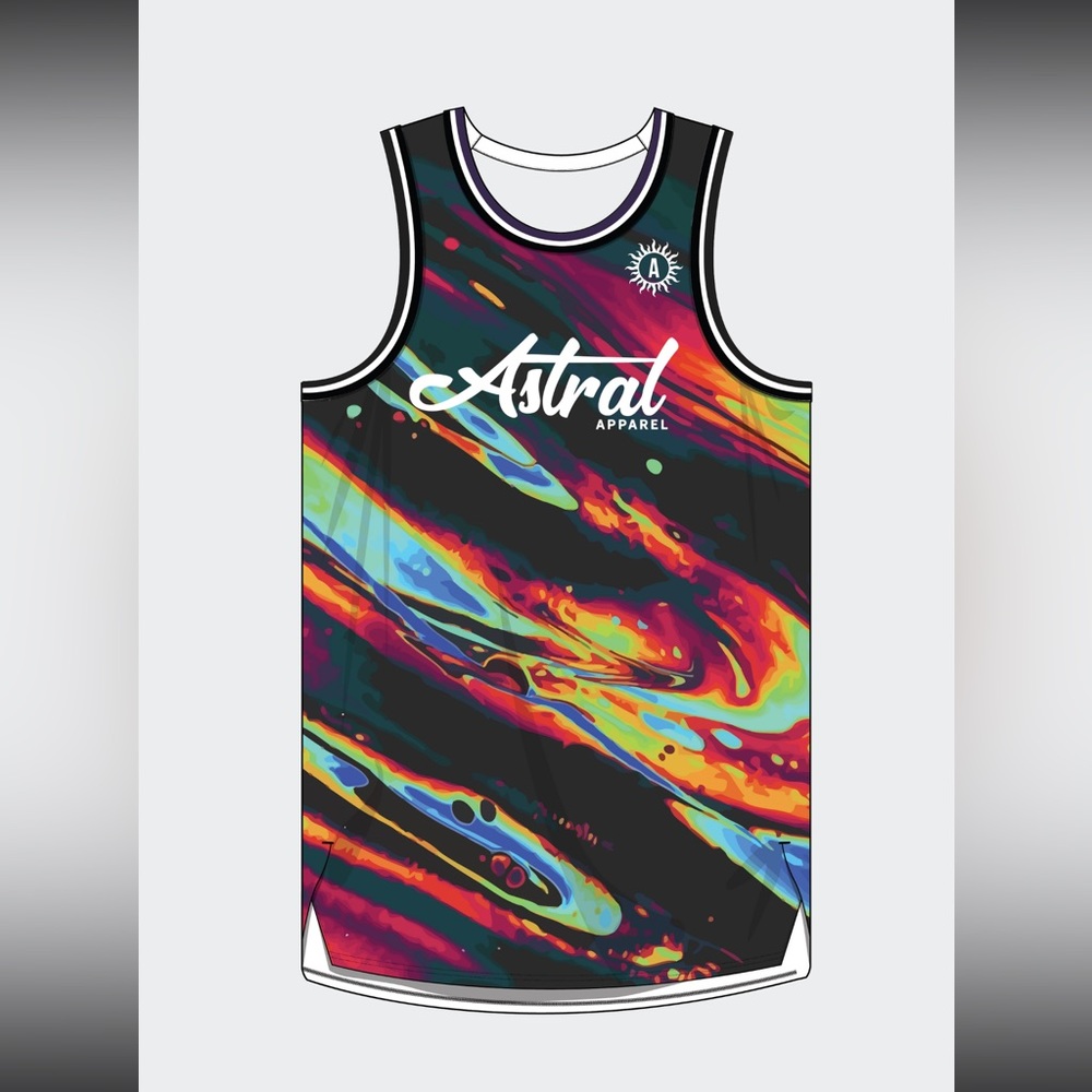 Astral Apparel Galactic Basketball Jersey. Tried on but never been worn!